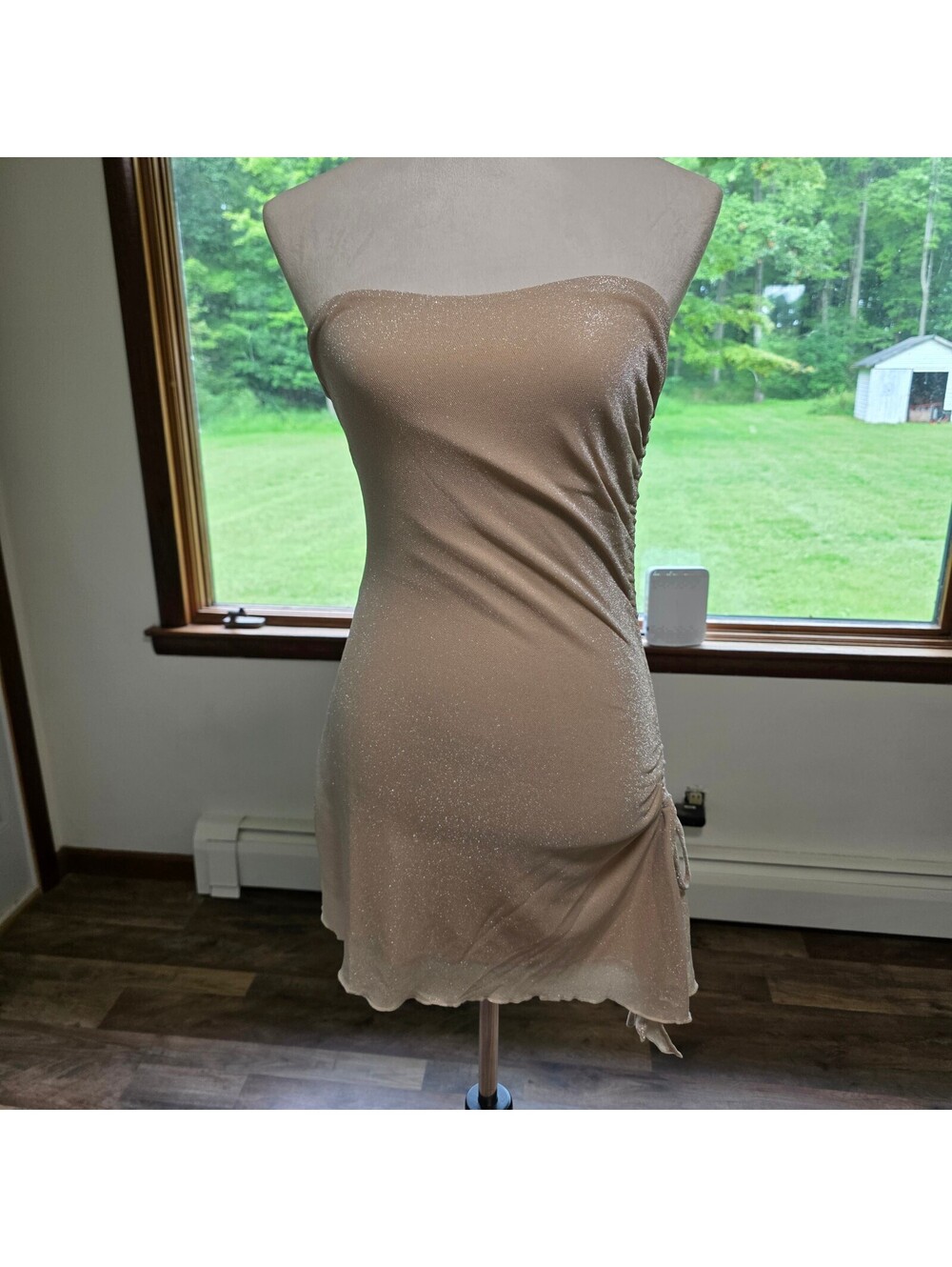 Princess Polly Donelli Mini Dress Champagne